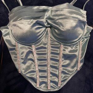 Turquoise bustier